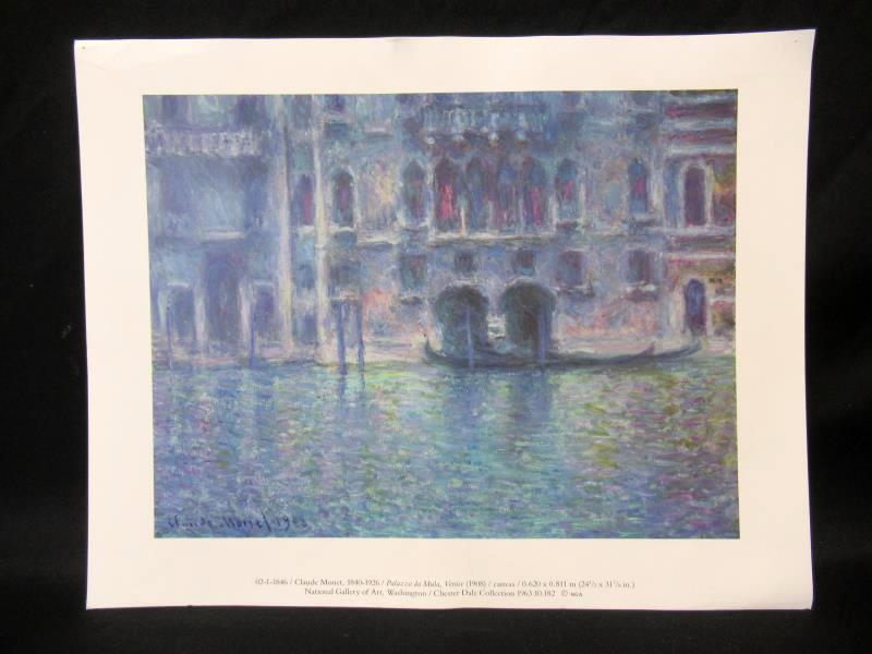 2 National Gallery of Art Reprints Renoir The Dancer Monet Palazza da Mula