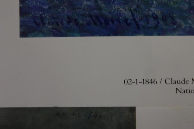 2 National Gallery of Art Reprints Renoir The Dancer Monet Palazza da Mula