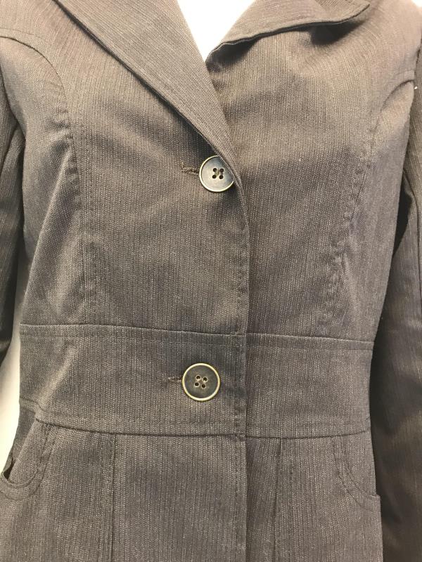 Cliche Women's Blazer Jacket Junior's Size 1 Brown Pockets Double Button Front