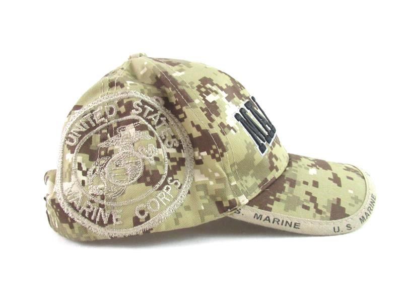 US Marine Pixel Camouflage Baseball Cap Hat Embroidered Cotton Easy Fasten Back