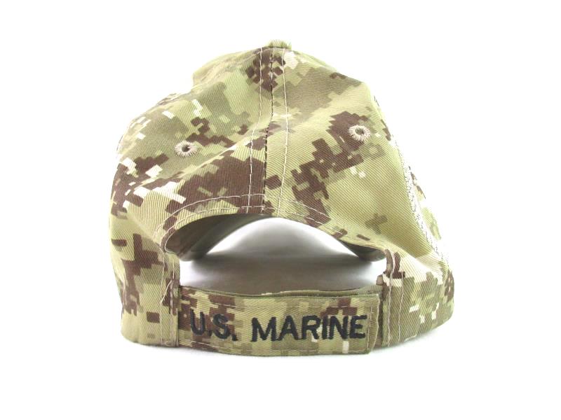 US Marine Pixel Camouflage Baseball Cap Hat Embroidered Cotton Easy Fasten Back