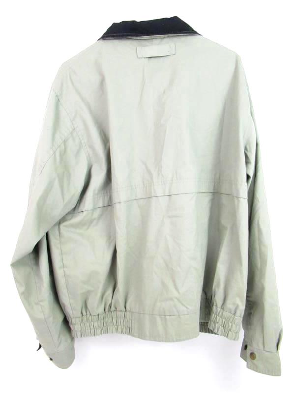 Vintage Haband's Jacket Men's Size XL Full Zip Green Pockets Drawstring Elastic