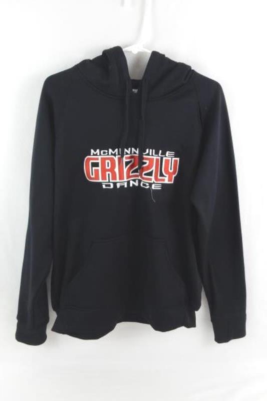 McMinnville Grizzlies Dance Sweatshirt Women's Small Black Oregon Hood Pocket