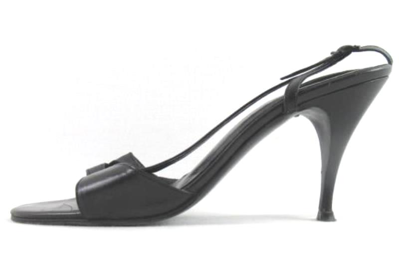 Vintage Bonnie Smith For Kimel Black Strappy Heels Women's Size 8N Open Toe