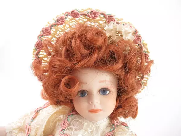 Franklin Heirloom LE Heather Porcelain Doll E6079 Signed 24K Gold with COA