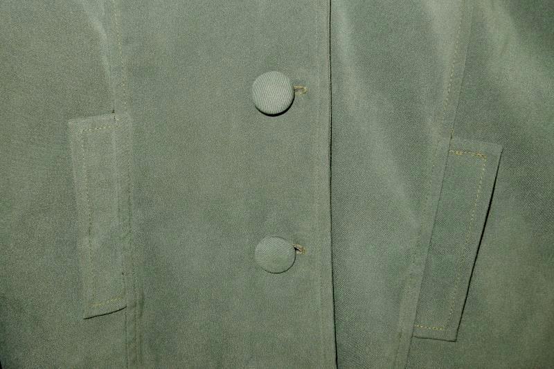 Sag Harbor Dress Women's Button Front Jacket Green Women's Size 12 Mock Pocket
