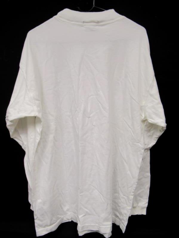 Eddie Bauer High Neck Long Sleeve Shirt Men's Size Large White Cotton