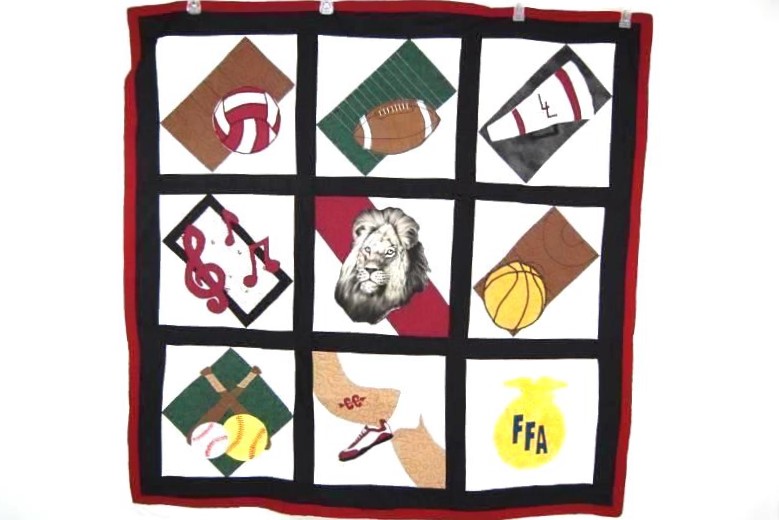 Handmade Memories Quilt Sports FFA Music Lion Basketball Volleyball Football