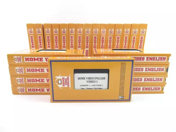 Home Video English VHS 24 Tapes Learning Language Lessons
