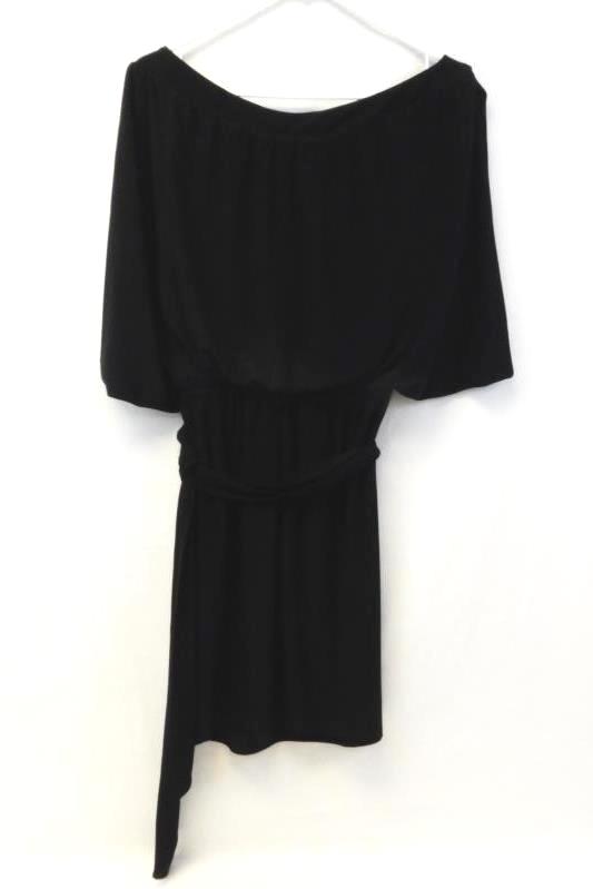 JFW Just For Wraps Black Dress Women's Size Medium Short Sleeves