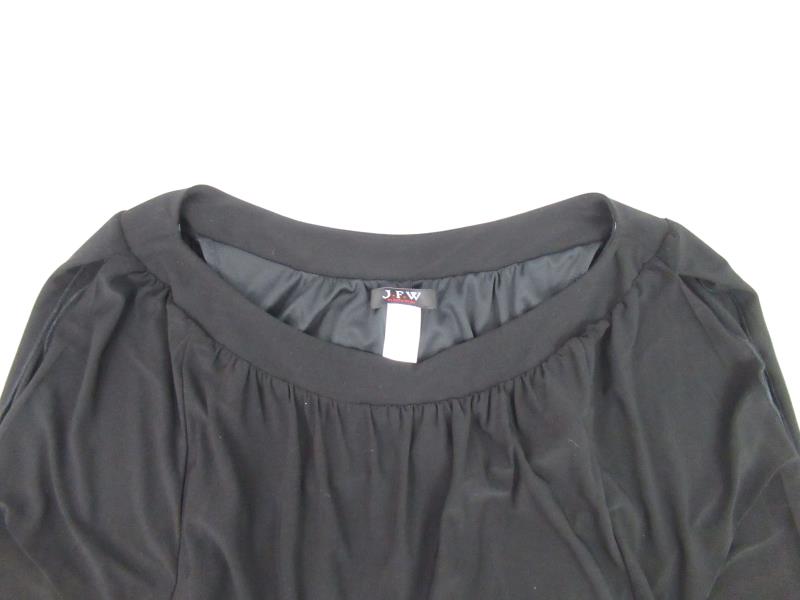 JFW Just For Wraps Black Dress Women's Size Medium Short Sleeves