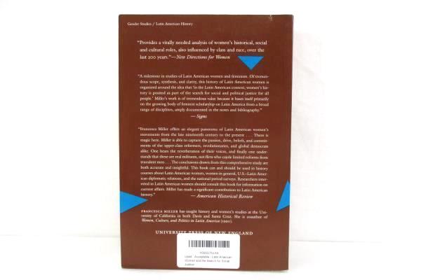 Latin American Women and the Search for Social Justice Francesca Miller SC 1991