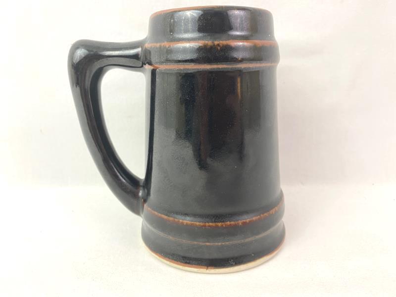 Vintage University of Arizona Ceramic Beer Stein Tankard Brown Gold UA Seal