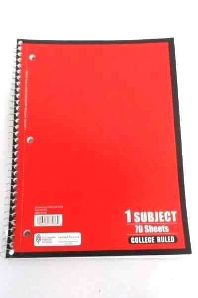 Back To School Supply Lot Spiral Notebook 2 Pack Scissors 4 Color Pen Stapler