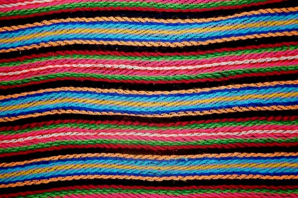 Bright Multicolor Striped Shawl Wrap Fringe Ends Black Pink Orange Blue 59x18