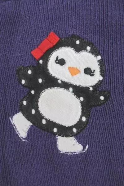 Lot of 2 Kids Tops Size 4T Gymboree Circo Long Sleeve Penguin Hearts Purple