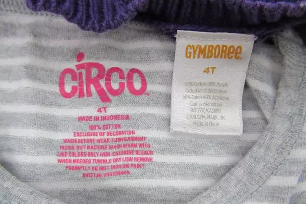 Lot of 2 Kids Tops Size 4T Gymboree Circo Long Sleeve Penguin Hearts Purple