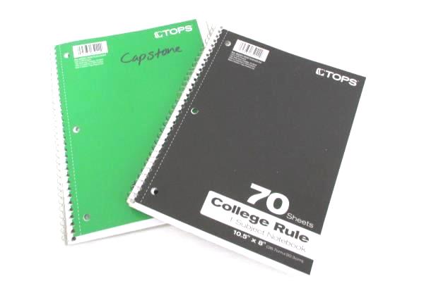 Back To School Binder Lot D Ring 1 Inch 2 Spiral Notebooks Folders Lot of Pencil