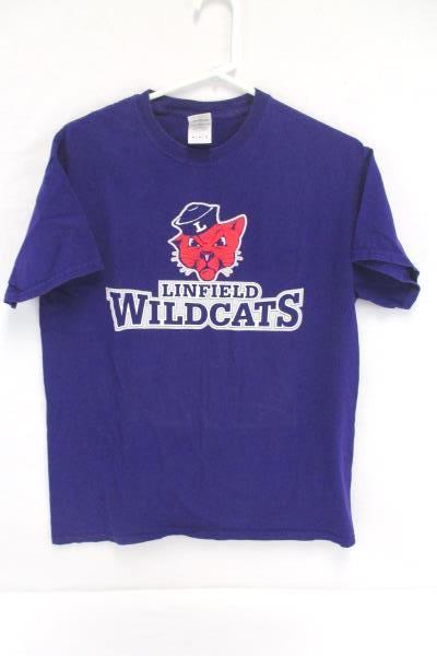 Linfield College Wildcats Lot Purple T Shirt M Back Pack Sunglasses and Case