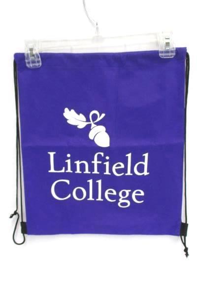 Linfield College Wildcats Lot Purple T Shirt M Back Pack Sunglasses and Case