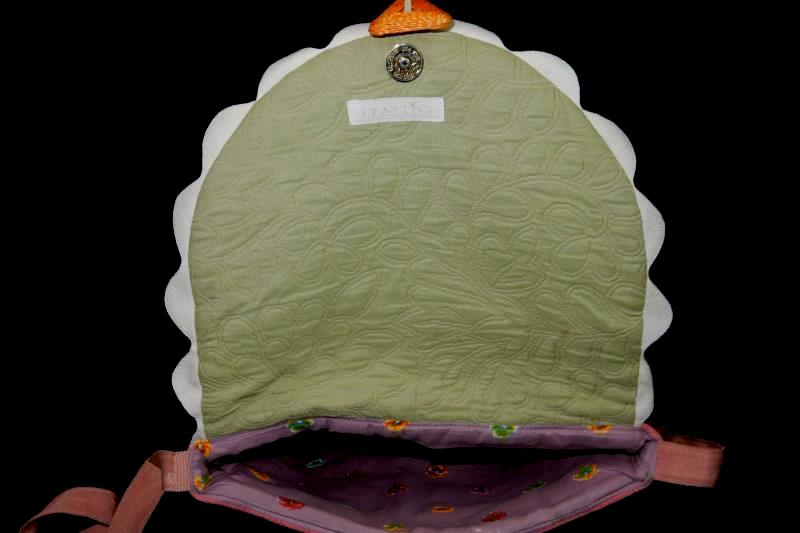 Femtio Quilted Floral Crossbody Purse Floral Pink Green Tassel