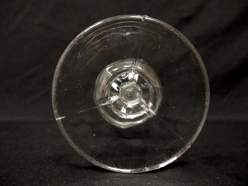 Declaration Of Independence 100 Year Celebration Footed Goblet Clear Glass
