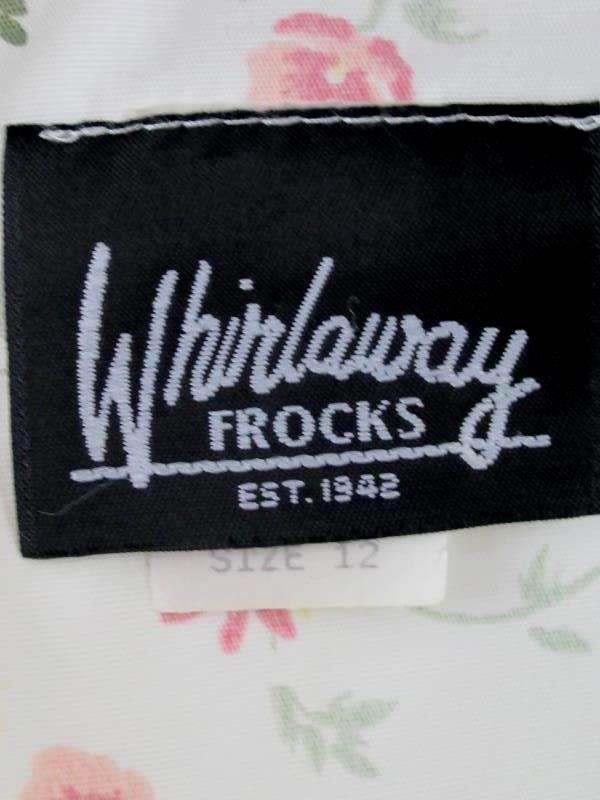 Whirlaway Frocks Dress Long White Pink Green Yellow Floral Women's Size 12