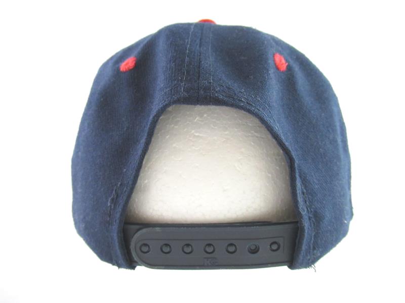 Vintage KC Snap Back Baseball Hat First Federal Bank Blue Red Adjustable