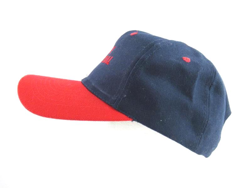 Vintage KC Snap Back Baseball Hat First Federal Bank Blue Red Adjustable