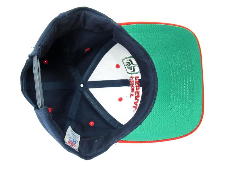 Vintage KC Snap Back Baseball Hat First Federal Bank Blue Red Adjustable