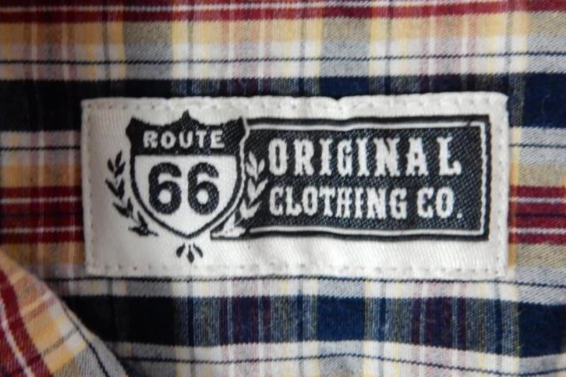 Route 66 Original Clothing Co Men's Plaid Button Up Shirt Sz 2X Short Sleeve