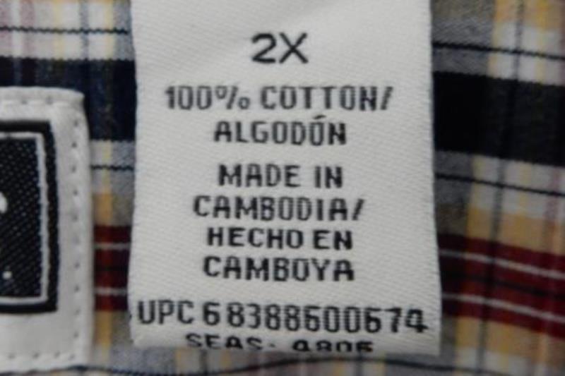 Route 66 Original Clothing Co Men's Plaid Button Up Shirt Sz 2X Short Sleeve