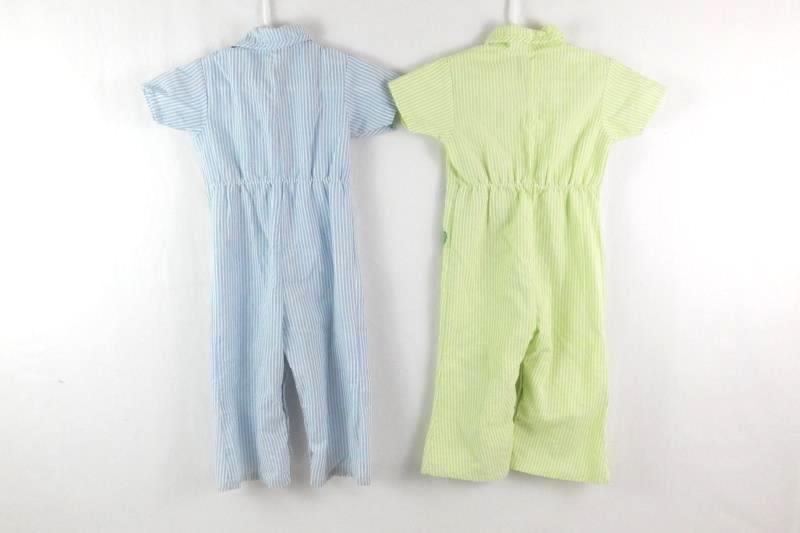 Lot of 2 Vintage JC Penney's ToddleTime One Piece Outfits Size 2 / 26.5-28lbs