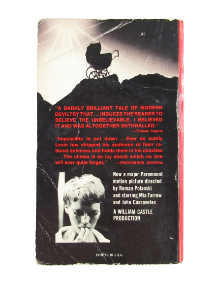 Rosemary's Baby by Ira Levin 1968 Dell Paperback Horror Thriller