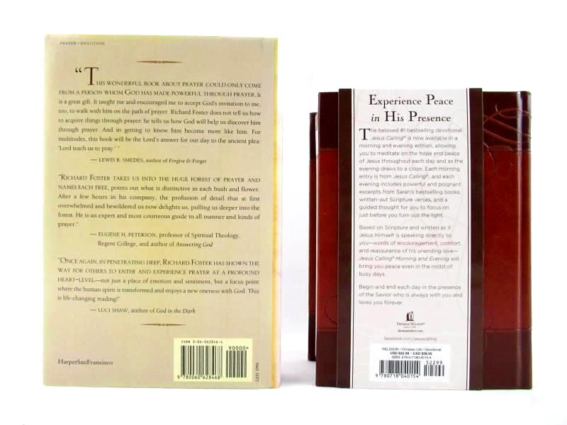 Lot of 2 Devotionals Jesus Calling Prayer Hardcover Richard Foster Sarah Young