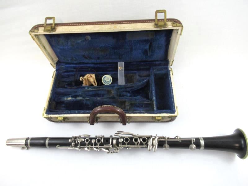 Vintage Clarinet Grenadilla Dark Wood Coudet Paris Martin Freres Soprano Bb