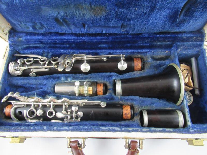 Vintage Clarinet Grenadilla Dark Wood Coudet Paris Martin Freres Soprano Bb