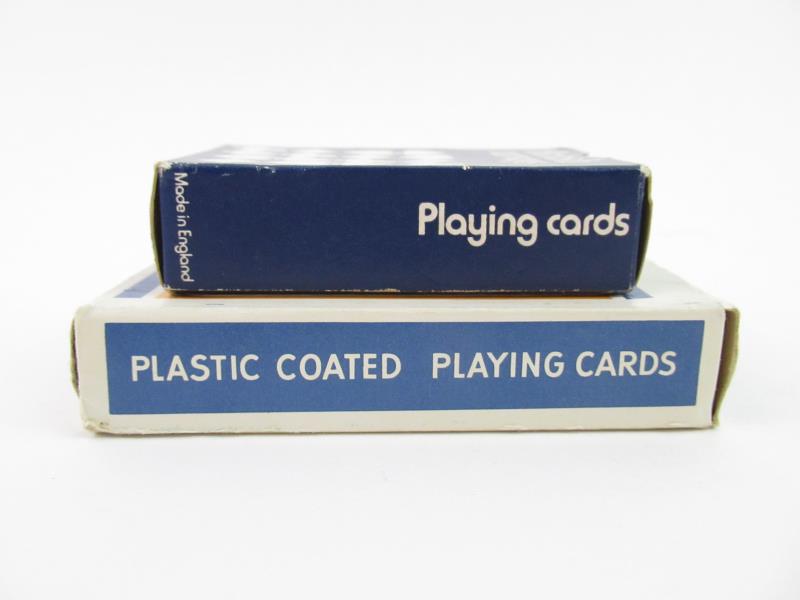 Lot of 2 Vintage British Airway Playing Cards Miniature Deck Plastic Coated