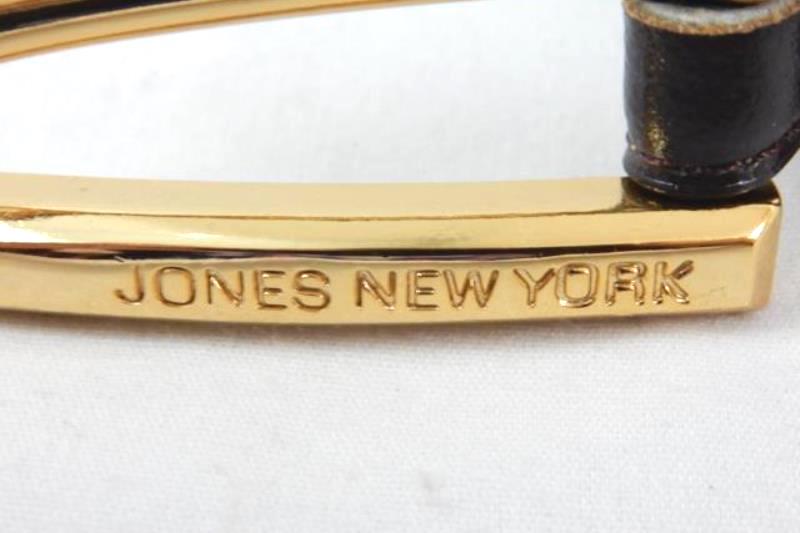 Vintage Jones New York Genuine Coated Split Leather Belt Women's Size Large