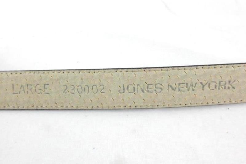 Vintage Jones New York Genuine Coated Split Leather Belt Women's Size Large