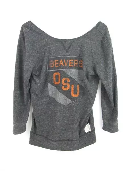 The Original Retro Brand 3/4 Sleeve Top Women's Size Medium OSU Beavers