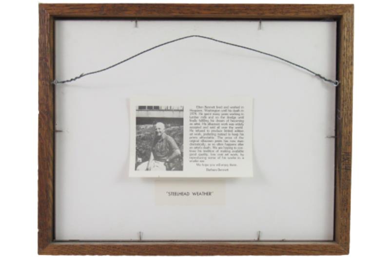 Steelhead Weather Elton Bennett Print Framed And Triple Matted