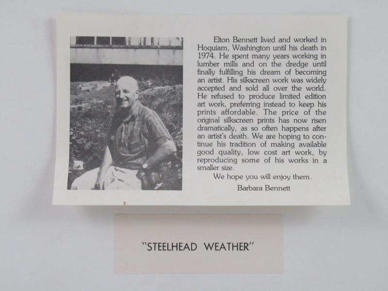 Steelhead Weather Elton Bennett Print Framed And Triple Matted
