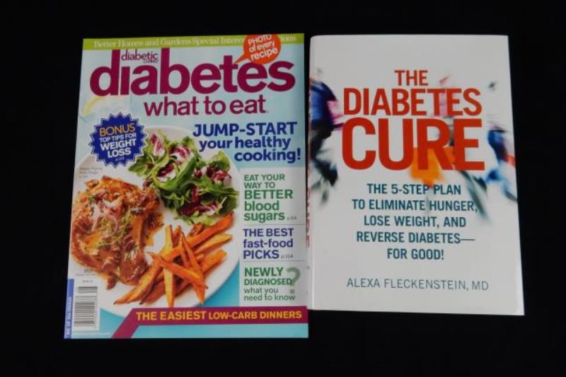 Lot of 3 Diabetes Books plus 1 Magazine What To Eat 1137 Secrets Self Management