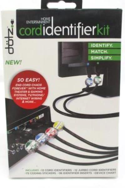 Home Entertainment Lot Cord Identifier Kit CATV Cord Audio/Video Cord Coaxial