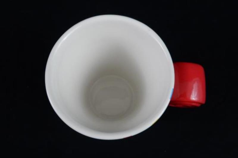 Teleflora Tea Ceramic Mug Birthday Coffee White Streamers Noisemaker