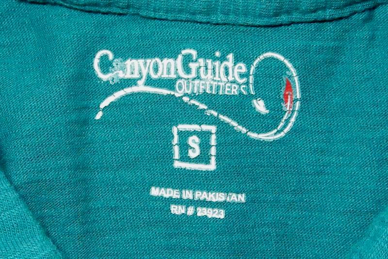 Canyon Guide Outfitters Button Up Knit Top Women's Size Small Collared Teal