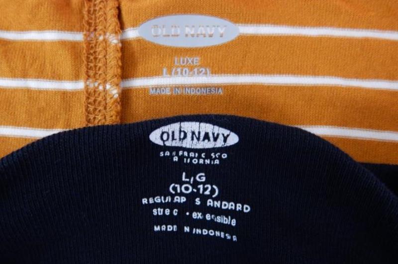Lot of 2 Old Navy Girl's Tops Size Large 10/12 Tank Top Long Sleeve Black