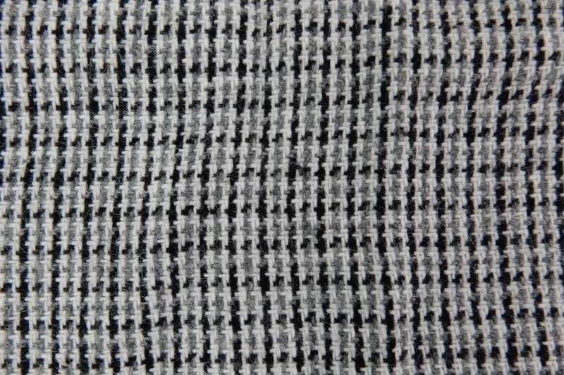 Vintage Women's Plaid Skirt Size 6 Tweed Button Up Back Below Knee Black White