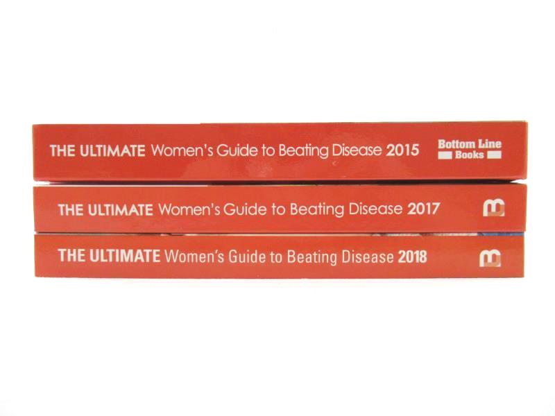 Lot of 3 The Ultimate Women's Guide to Beating Disease 2015 2017 2018 Hardcovers